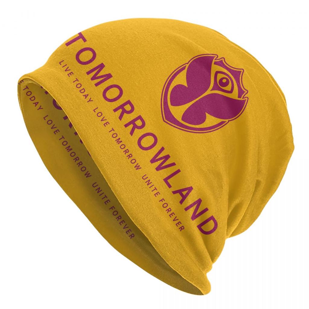 Custom Tomorrowland Skullies Beanies Caps Winter Warm Knitted Hat Unisex Belgian Electronic Dance Music Festival Bonnet Hats
