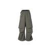 Future Style Pants Solid Color Drawstring Loose Knit Sports Pants Men Bottoms Tree-Branch-Brown IY8026