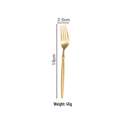 Ru Han Ballet Gold Dessert Forks (Set of 3)