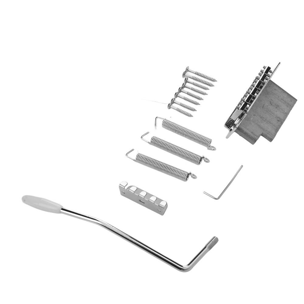 Black/Silver Tremolo Bridge Set Guitar Replacement Bridge  Electric Guitar Replacement серебряный