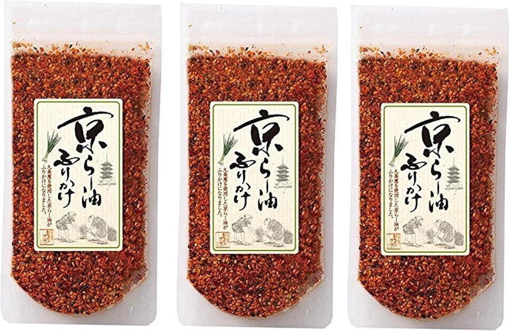 KYOTO FURIKAKE Ra-Yu RAYU POSYP KOŘENÍ CHILLI OLEJ 80g × 3 Balení