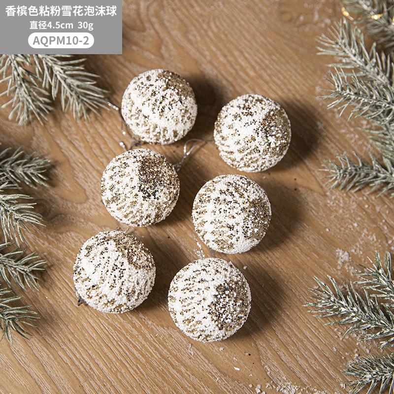 44/12/9/6PCS Christmas Ball Decorative Supplies Exquisite Painted Christmas Tree Pendant Ornament 2026 Home New Year Party Decor
