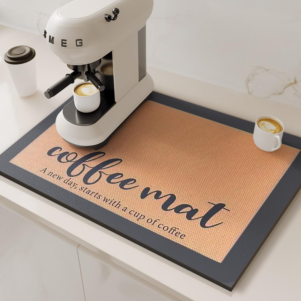 Coffee maker Mat Absorbent Kitchen Dish Drying Mats Drain Pad Non-slip Quick Dry Tableware Faucet Placemat Dinnerware Washable