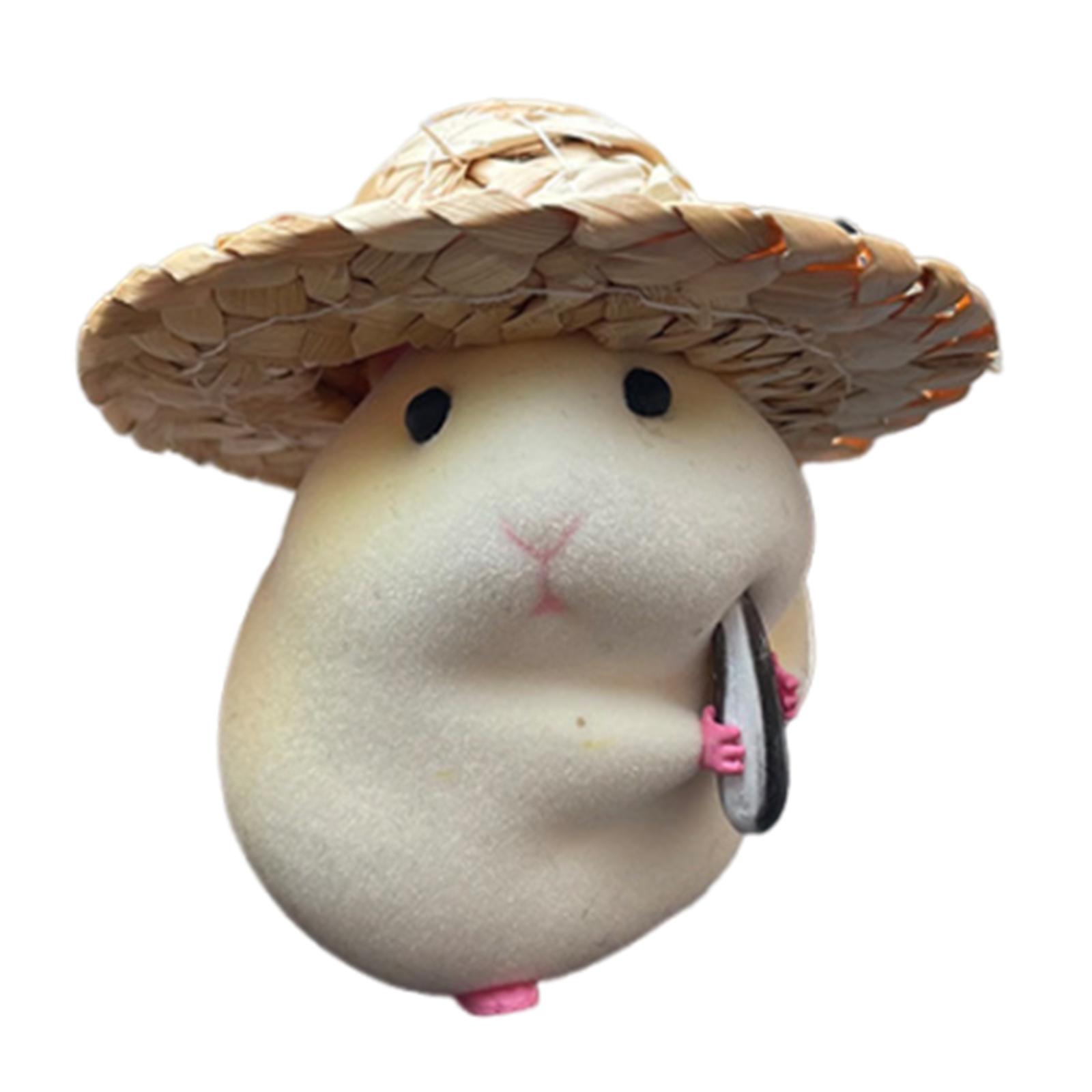 

Аксессуар для украшения автомобиля в виде хомяка, легко устанавливаемый, украшение для приборной панели, забавный хомяк, поедающий семена, фигурка для автомобиля для интерьера 1