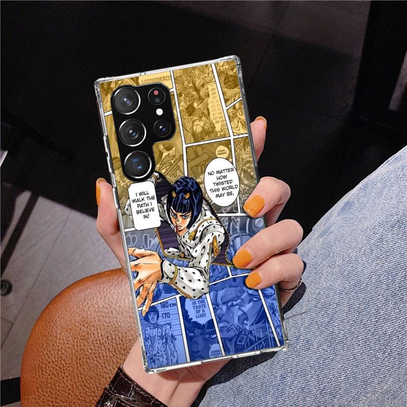 JoJo Adventure Bruno Buccellati Phone Case For Samsung Galaxy S24 S25 Edge S26 Ultra S23 S22 S21 Plus S20 FE + Personalized Prin