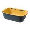 Double Layer Telescopic Drain Basket Detachable Kitchen Supplies Retractable with Handles fruits and