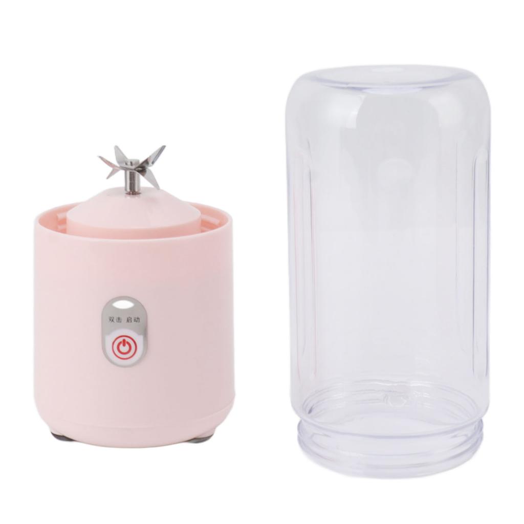 Portable Blender 500ml Mini Personal Juicer Blender for Smoothies Shakes USB Rechargeable with 6 Leaf Blade for Sports