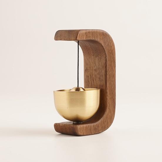Door Bell Durable Easy To Install Loud Sound Solid Wood Frame Shop Entrance Ring Magnetic Wooden Doorbell Housewarming Gift