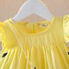 Summer Dress Girls Color Block Skirt Children's Clothing Children's Princess Dress