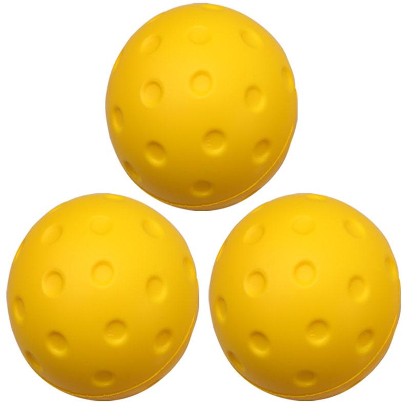 

3Pcs 74mm Silent Pickleball Quiet Training Balls Soft Wear-resistant
