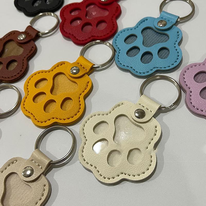 3Pc Cute Cute Cat Claw Keychain Creative Puppy Pet Hair Storage Bag Keyring Kitty Dogs Paw Pendant Bag Hanging