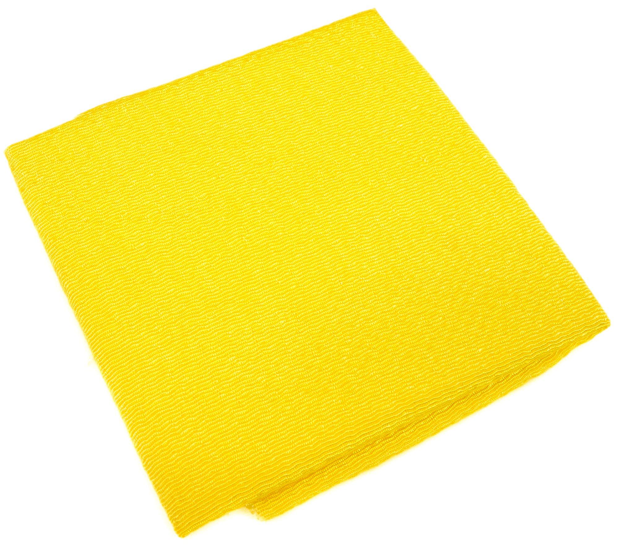 

INAZUMA Kyoto Chirimen Plain Cut 23cm x Craft Supplies Cloth, Approx. 33cm, Col. 73, Yellow/Orange,