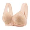 Plus Size Comfort Bra with Lace Trim and Wide Straps