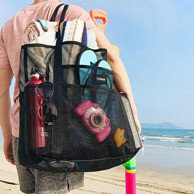 8 Zakken Zomer Grote Strandtas Mesh Duurzame Strandtas Waterdichte Tote Bag