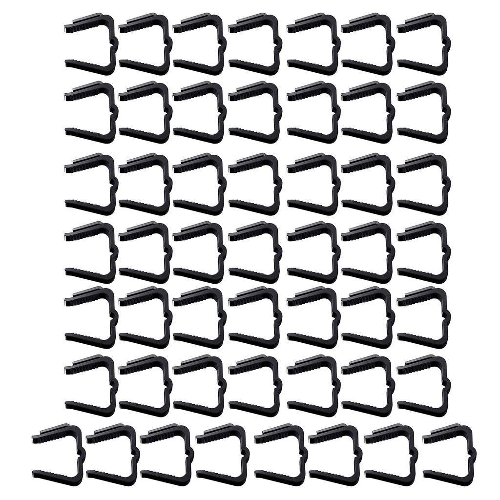 50pcs Plastic Christmas Light Clip For Roof Gutter And Eave Decoration Durable And Reliable Hanging Solution