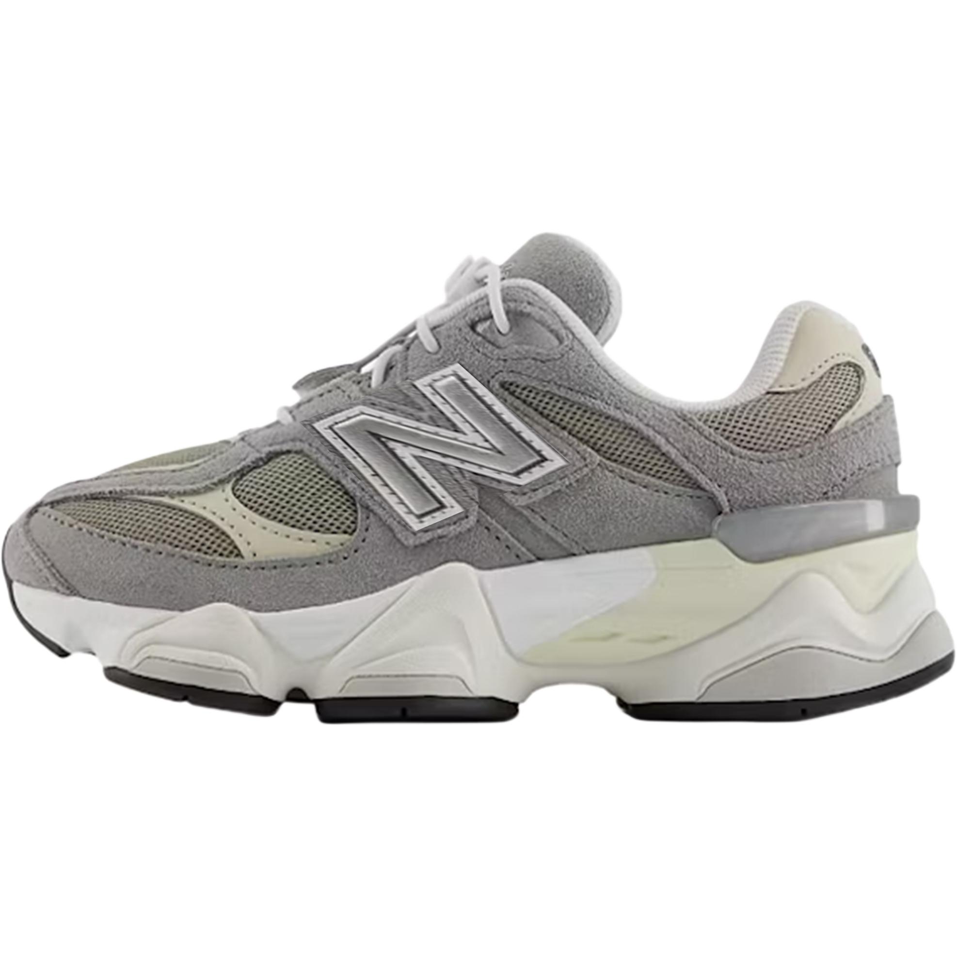 

New Balance 9060 Bungee Lace Little Kid Slate Grey Timberwolf Kids Sneakers Arid-Stone PV9060BA 30