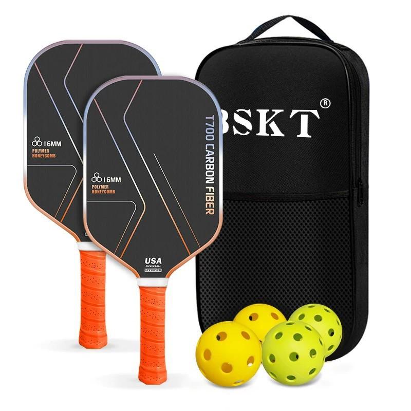 T700 Carbon Fiber Pickleball Paddles Professional Full Set Indoor Outdoor Play
