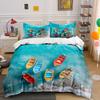 Colorful Boats Ocean Print Decor Soft Comfortable Duvet Cover Bedding Set Included 1*Duvet Cover & 2*Pillowcases gift