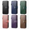 Reißverschluss Kartenfach Geldbörse Leder 2-in-1 Kabellose Ladehülle Für iPhone 15 16 Pro Max 14 Plus 13 12 11 XS Abnehmbare Tasche Hülle