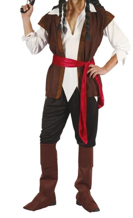 

Костюм для ролевых игр для взрослых Костюм для выступлений Пиратский костюм для взрослых Пиратский наряд One Size