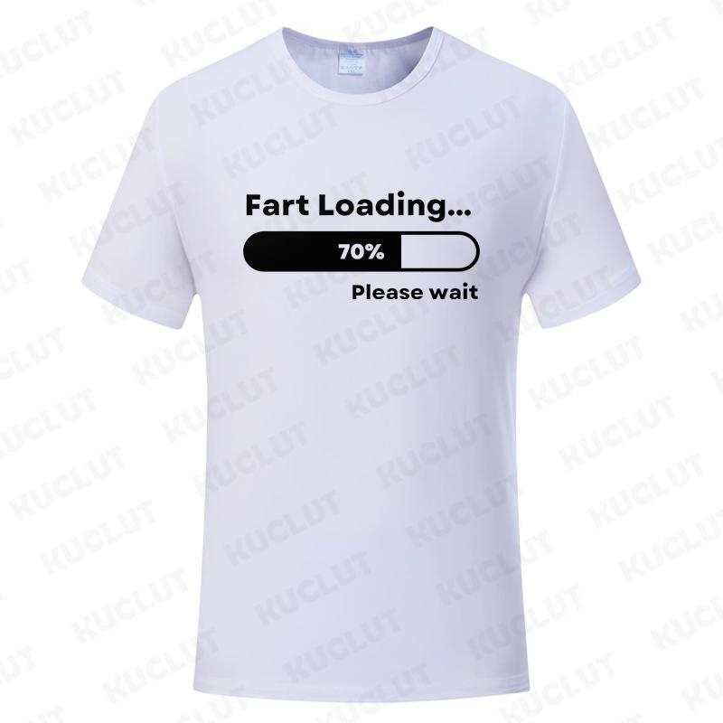 Funny Tshirt Fart Loading Humor Tee Joke Gag Tshirt for Man Dad Gifts Guys Clothes Short Sleeve Clothes Fashion Casual Tee Tops