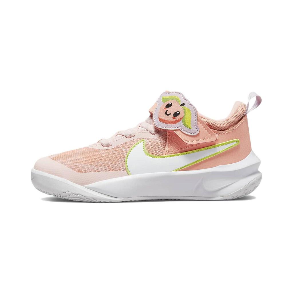 Nike Team Hustle D 10 Low top Children's Basketball Shoes White Orange Kids' DM4324-600