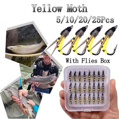 5/10/20/25Pcs Artificial Insect Bait Lure Simulated Dry Flies Scud Worm Nymph Scud Fly Trout Fishing Fishing Lure