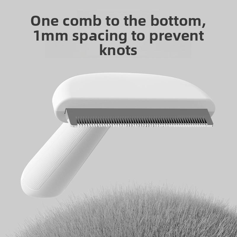 Cat Hairbrush - Hair Grooming Tool for Removing Loose Hair and Depilation. Curved Blade Cat Hair Comb To Thin Cat Hair. Pet Supplies.