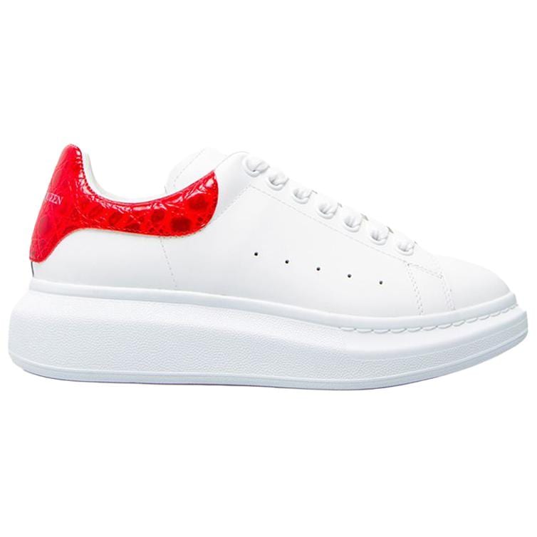 Alexander McQueen Oversized Sneaker 'White Red Crocodile' 625162WHYB89676