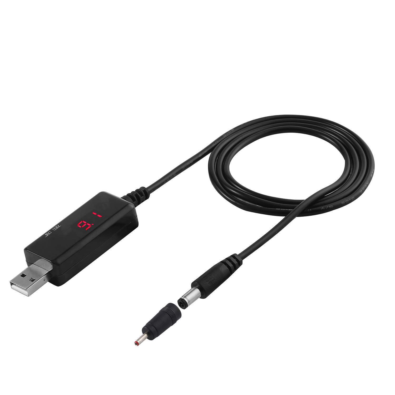 

USB до постійного струму 5,5/3,5 мм 5 В до 9 В/12 В Маршрутизатор Модем Підсилювач зарядний кабель boost cable