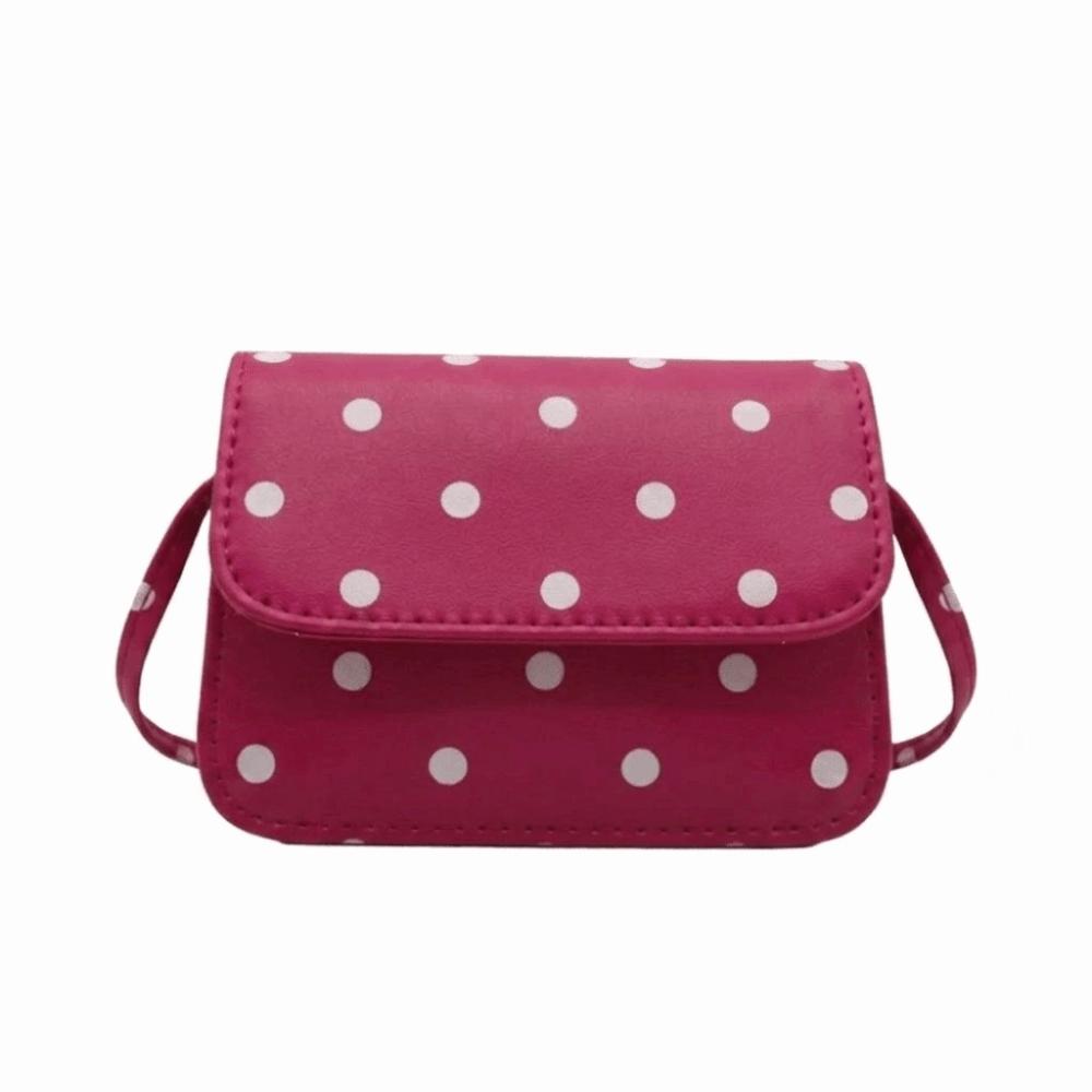 Sweet Mini Square Bag PU Single-Shoulder Bag New Polka Dot Crossbody Bag Dressy Occasions