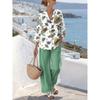 New European and American Style Sleeveless Digital Print Wide-Leg Pants Set Women's Summer Casual Fashion Two-Piece Trendy Style