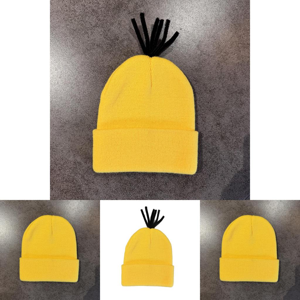 Minions-Strickmütze für warme Wintertage und Streetwear-Mode