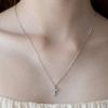 (92.5 Silver) Delicate Cross Pendant Necklace Nz2490