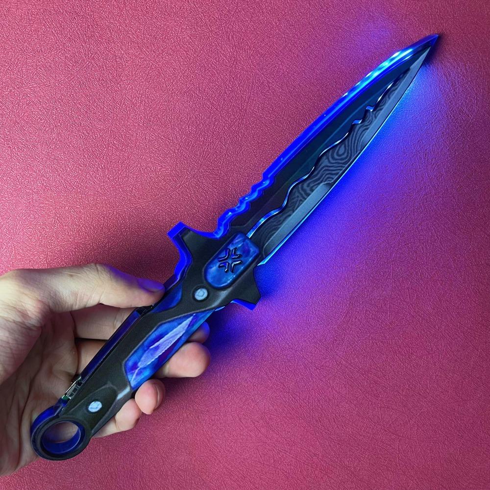 11.6inch Luminous Valorant Katana Led Light Sword Original Samurai Anime Cosplay Prop Ninja Knife Real Size Japanese Katana Toy