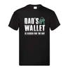 Dad's Wallet Is Closed for the Day – Funny Black Adult  T-shirt Men's Women's Tops Tees