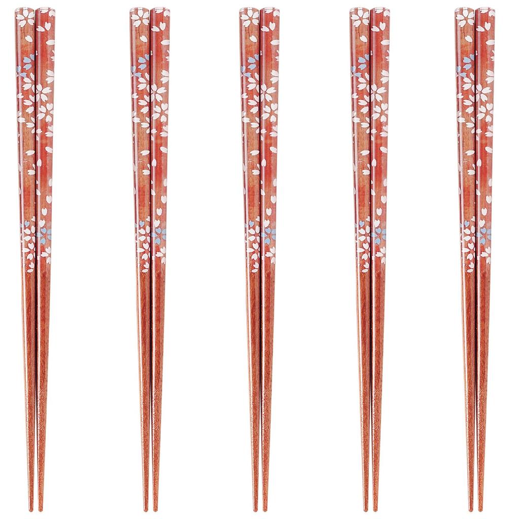 Chopsticks Set of Acrylic Resin and Natural Dishwasher Perfect for Home Bulk Made in J-kitchens 5, Wood, Safe, Guests, Use, Purchase, Japan,