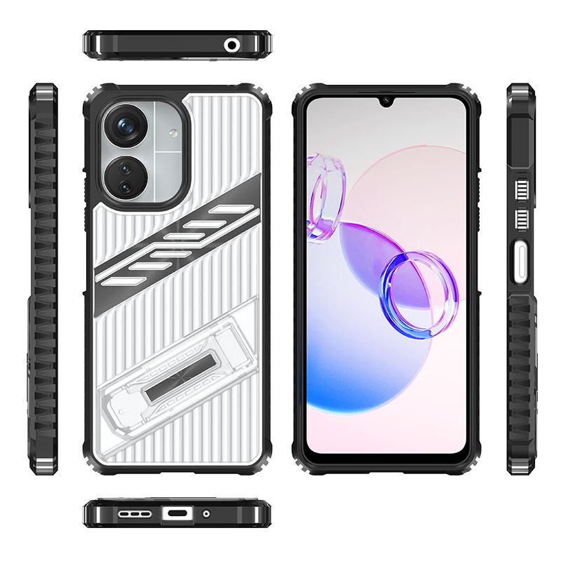 For Xiaomi Redmi 13C 4G 5G Case Shockproof Armor Clear Phone Case for Redmi 13C 13 C Redmi13C Kickstand Back Cover Fundas