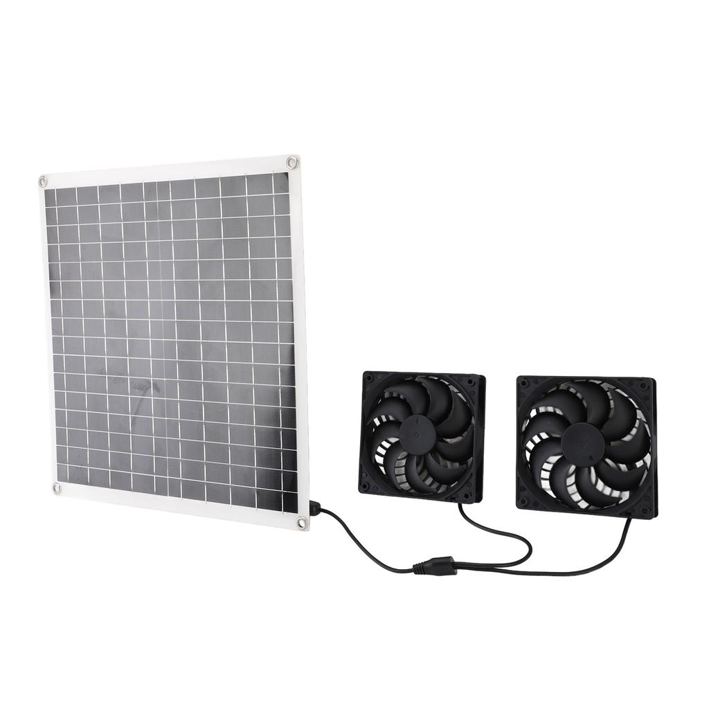 Solar Panel Powered Fan Portable Outdoor Multifunctional Solar Air Circulation Fan Kit 20W12V