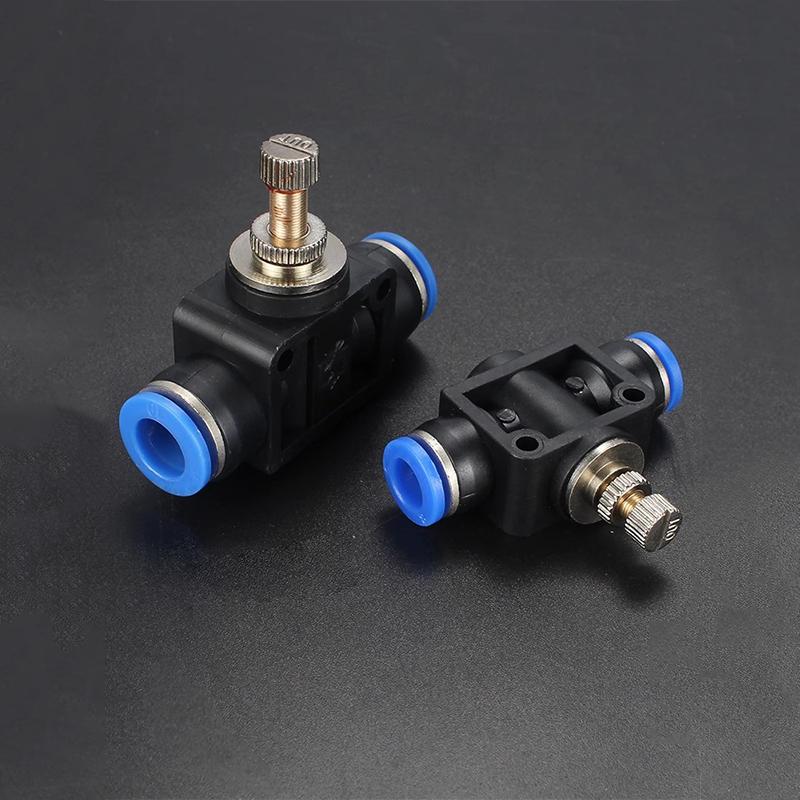 Air Flow Speed Control Valve Tube Water Hose Pneumatic Push In Fittings Throttle Valve SA 4-12mm Ventilation Valves 4