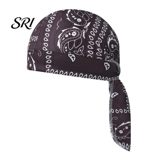 Elastic Strap Bandana Paisley Cooling Headscarf Cap Set, Sweat Wicking Adjustable Moisture-wicking Straps Fit Breathable Hand Washable Headwrap