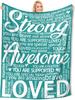 Super Soft Throw Blanket Perfect Get Well Gift for Women Inspirational Care Gift  Rainbow x