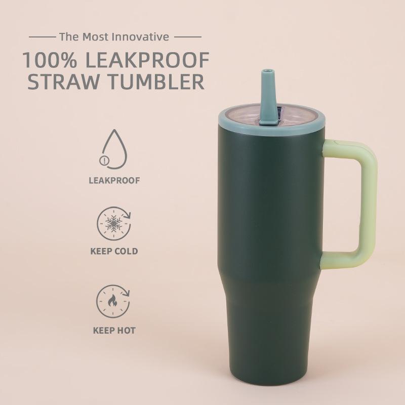 40 Oz Vacuum Flask Cup Thermos water Bottle Thermal Mug Large Capacity Stainless Steel Cold and Hot Tumbler Travel Car coffee