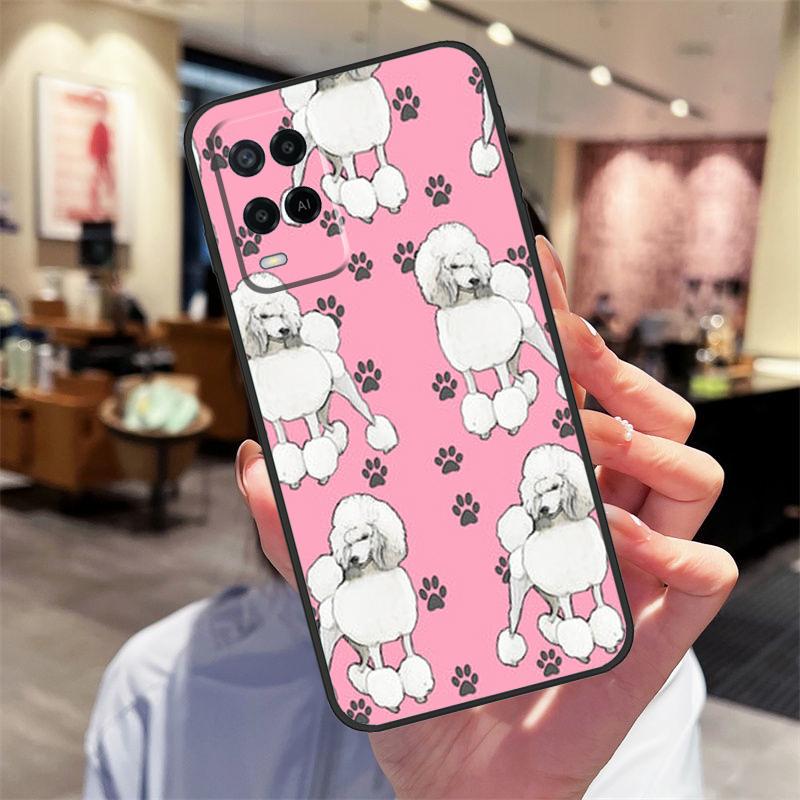 Pudel Cartoon Girly Süßes Case Für Oppo A94 A54 A40 A60 A80 A98 A78 A18 A38 A58 A16 A76 A96 A17 A77 A74 A57S A15 Hülle