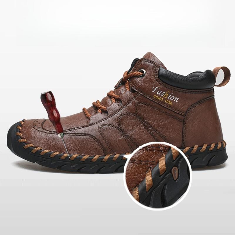 מגפי עור לגברים רוכסן נעליים יומיומיות גבוהות 39-48