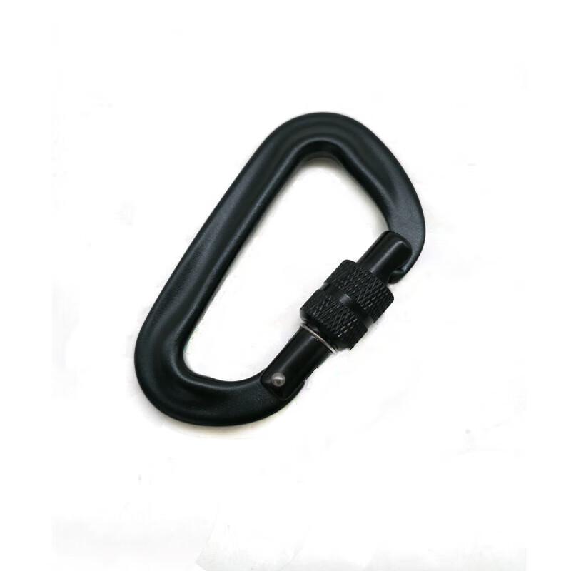 TANERDD 12KN Aluminum D-Shape Locking Carabiner