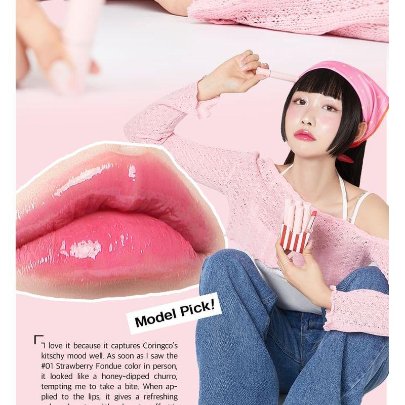 CORINGCO Pink Churros Plumping Glossy Lip - 8 Colors