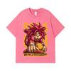 275 GSM Washed T-shirts 100% Cotton Dragon Ball V42 Goku SSJ4 Print Unisex Heavy Cotton T Shirt