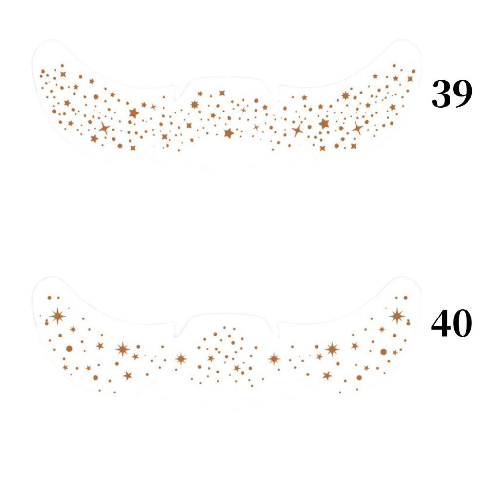 6Pcs Sparkle Freckle Tattoo Long Lasting Face Tattoo Sticker Disposable Face Temporary Tattoo Party