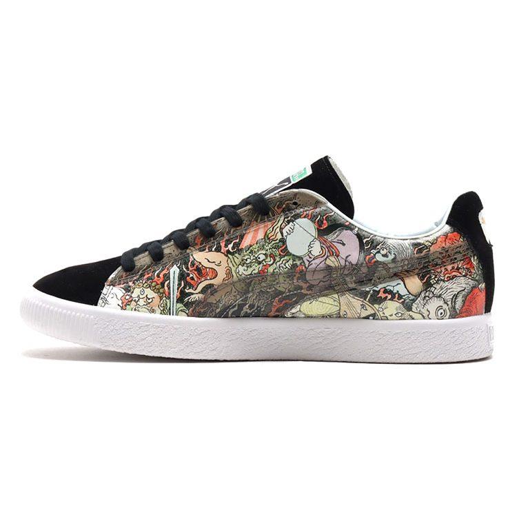 Three Tides Tattoo X Atmos x PUMA Suede Fleeting World Illustration Cushioning Abrasion Resistant 381246-01